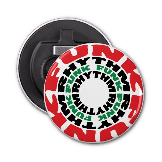 Funk Rhythm Funk Rhythm Button Flesopener (Voorkant)