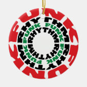 Funk Rhythm Funk Rhythm Keramisch Ornament (Voorkant)