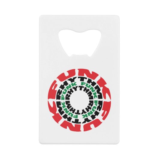 Funk Rhythm Funk Rhythm Kredietkaart Flessenopener (Voorkant)