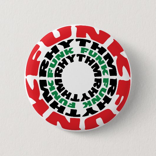 Funk Rhythm Funk Rhythm Ronde Button 5,7 Cm (Voorkant)