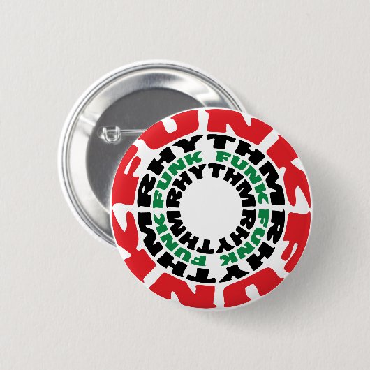 Funk Rhythm Funk Rhythm Ronde Button 5,7 Cm (Voorkant /achterkant)