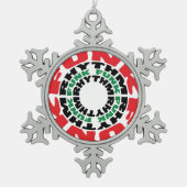 Funk Rhythm Funk Rhythm Tin Sneeuwvlok Ornament (Voorkant)