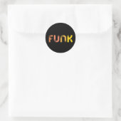 Funk Ronde Sticker (Tas)