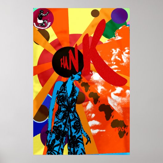 Funkart Funk cadeaux de style poster vintage rétro (Devant)