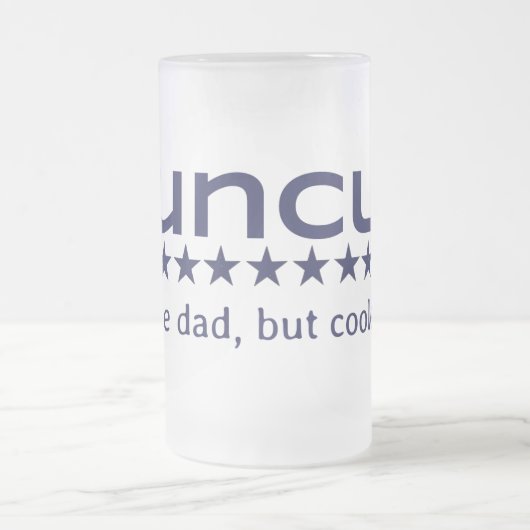 Funkel: Zoals papa maar koeler. Matglas Bierpul (Center)