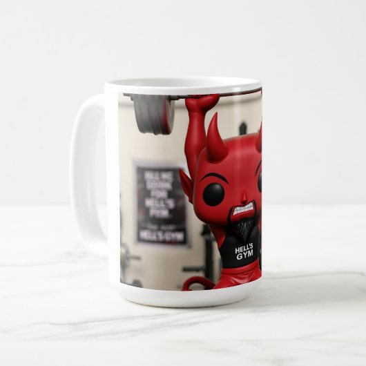Funko Pop! Hell’s Gym Devil – Pumping Iron Edition Koffiemok (Voorkant links)