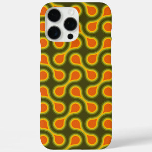 Funky 1970s Metaball Graphic Circle Barbell Green iPhone 16 Pro Max Hoesje