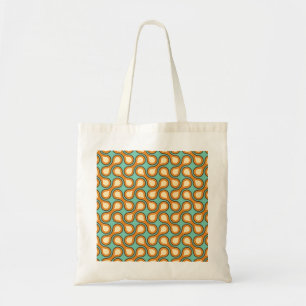 Funky 1970s Metaball Graphic Circle Barbell Sinaas Tote Bag