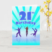 Funky 21 kaart (Gele Bloem)