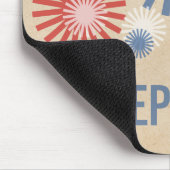 Funky 4 juli Fireworks Mousepad Muismat (Hoek)