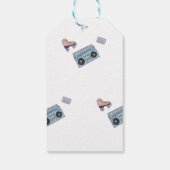 Funky 90's Theme Verjaardag Gift Label Cadeaulabel (Achterkant)