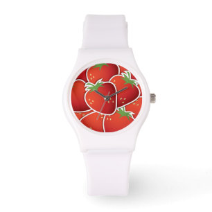 Funky aardbeien horloge