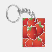 Funky aardbeien sleutelhanger (Voorkant Links)