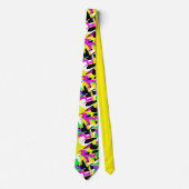 Funky Abstract Art Pattern Stropdas (Voorkant)