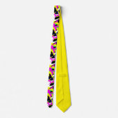 Funky Abstract Art Pattern Stropdas (Achterkant)