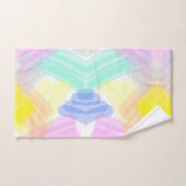 Funky Abstract Art Turquoise Pink Pastel Theme  Ba (Serviette à main)