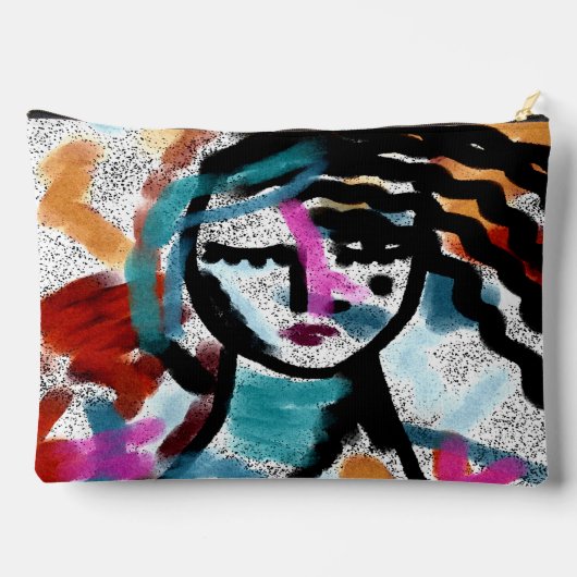 Funky Abstract digitaal schilderen Etui (Achterkant)