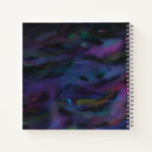 Funky, abstract gladde waterkleur notitieboek (Achterkant)