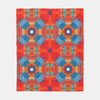 Funky Abstract Helder Kleurrijk Fleece Deken