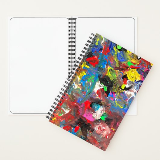 Funky Abstract Joyful Colorful Notitieboek (Binnen)