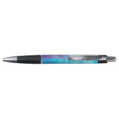 Funky abstract pastel gemarmerde alcoholinkt horlo pen (Achterkant)