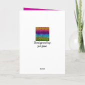 Funky Abstract Wenskaart II Kaart (Achterkant)