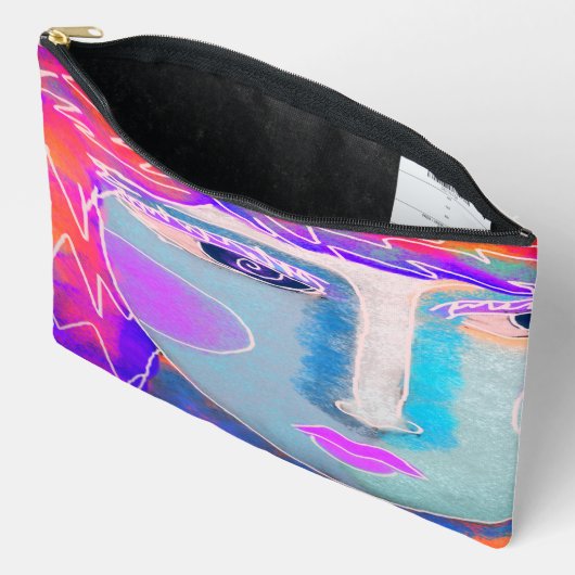 Funky Abstracte Art Etui (Open)