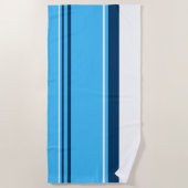 Funky Abstracte Art Light Dark Blue Strandlaken (Voorkant)