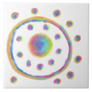 Funky Abstracte Art Tegeltje