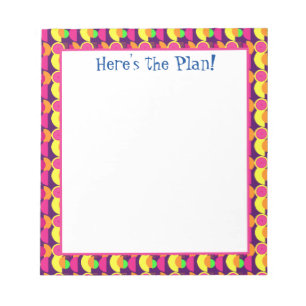 Funky Abstracte Boho Art Planner Notitieblok