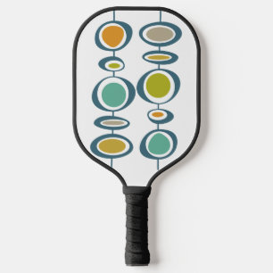Funky Abstracte cirkels midden midden midden midde Pickleball Paddle