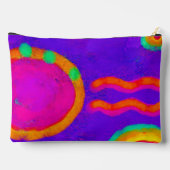 Funky Abstracte kunst make-up tas (Achterkant)