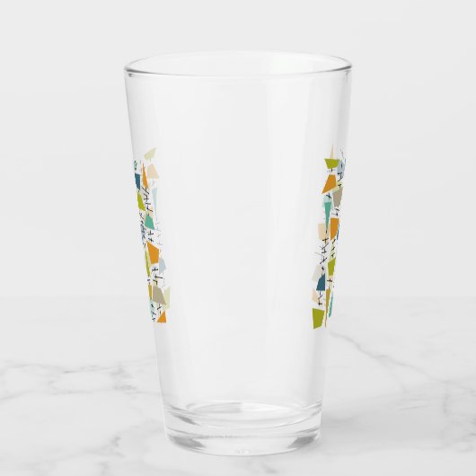 Funky Abstracte opknoping Wind Chimes Mid-Century Glas (Links)