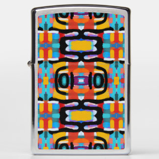 Funky Abstracte Unieke Kleuren Handgeschilderde Ui