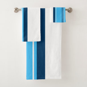 Funky Abstrait Art clair Bleu foncé Blanc