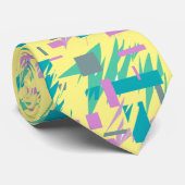 Funky Abstrait Art Motif Cravate (Roulé)