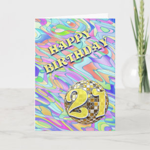 Funky abstraite carte de 20 ans