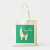 Funky alpaca drama llama tote bag (Voorkant)