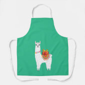 Funky Alpaca Kerstschattige lama Schort (Voorkant)