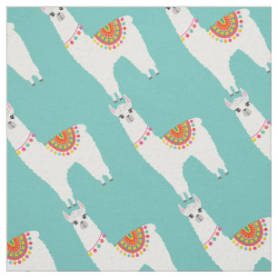 Funky Alpaca llama drama schattig dier Stof