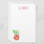 Funky ananas coole kunst briefpapier (Voorkant)