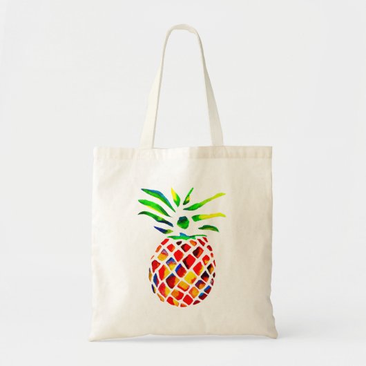 Funky ananas coole kunst tote bag (Voorkant)