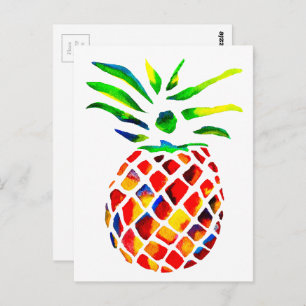 Funky ananas kunst briefkaart
