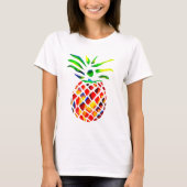 Funky ananas kunst t-shirt (Voorkant)