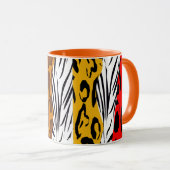 Funky Animal Skin Colorful Pattern op maat Mok (Voorkant rechts)