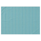 Funky Aqua Turquoise Blue Curved Lines Art Pattern Tafelkleed (Voorkant (Horizontaal))