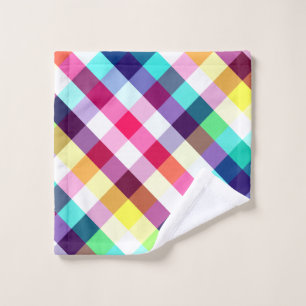Funky Arc-en-ciel Plaid Motif Lashcloth