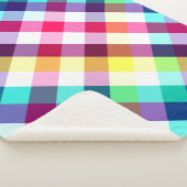 Funky Arc-en-ciel Plaid Motif petite couverture Sh (3/4)