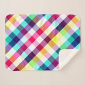 Funky Arc-en-ciel Plaid Motif petite couverture Sh (Devant (Horizontal))