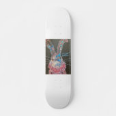 Funky art abstrait lapin lapin skateboard pont (Devant)